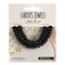 John Bead Earth’s Jewels Black Onyx Beads - Donut Rondelle, Pkg of 41, 5 mm x 8 mm